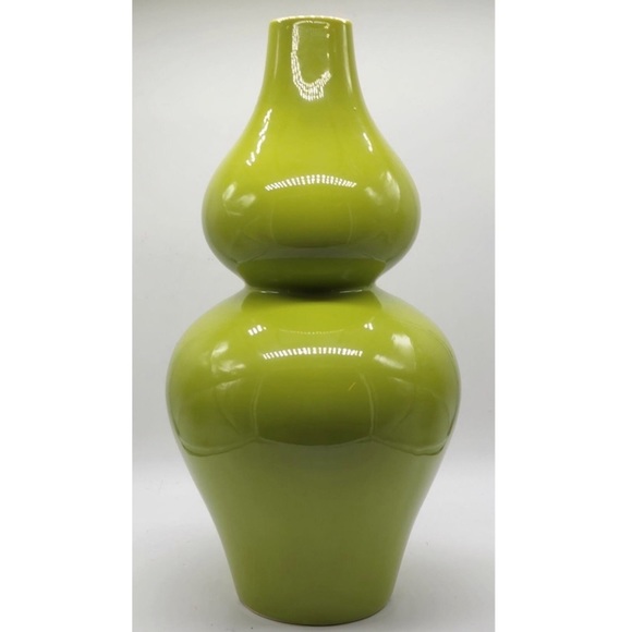 Jonathan Adler Accents Mcm Lime Green Jonathan Adler Happy Chic Tall Gourd Shape Ceramic